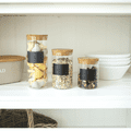 Storage Jar With Cork Lid, Label & Chalk - Various Sizes Available